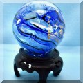 G02. Signed art glass paperweight. 